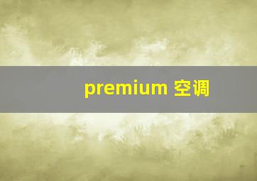 premium 空调